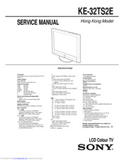 Sony KE-32TS2E Service Manual
