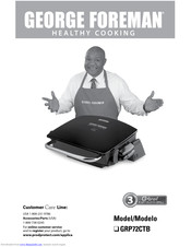 George Foreman G-broil GRP72CTB Use And Care Book Manual