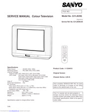 Sanyo C21LB29S Service Manual