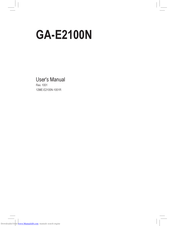 Gigabyte GA-E2100N User Manual