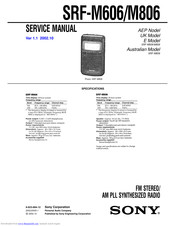 Sony SRF-M606 Service Manual