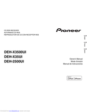 Pioneer Deh X3500ui Manuals Manualslib