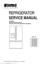 Kenmore 795.78752.801 Service Manual