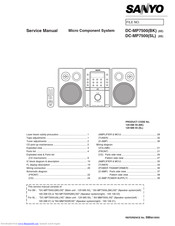 Sanyo DC-MP7500(BK)/(XE) Service Manual