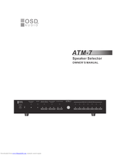 OSD Audio ATM-7 Owner's Manual