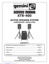 Gemini XTR-400 Service Manual
