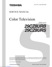 Toshiba 29CZ8URS Service Manual