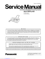 Panasonic KX-FT937LA-B Service Manual