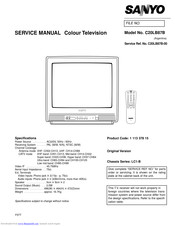 Sanyo C20LB87B Service Manual