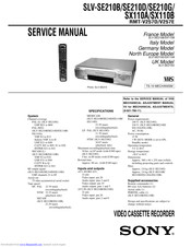Sony SLV-SE210G Service Manual