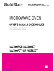 Goldstar MA-7000BLKCT Owner's Manual & Cooking Manual
