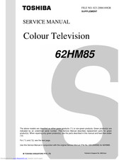 Toshiba 62HM85 Manuals | ManualsLib