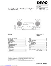 Sanyo DC-MCR350M Service Manual
