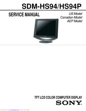 Sony SDM-HS94 Service Manual