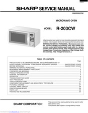 Sharp R-203CW Service Manual