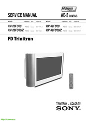 Sony Trinitron KV-28FC60-Z Service Manual