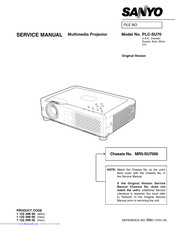 Sanyo PLC-SU70 Service Manual