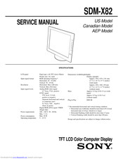 Sony SDM-X82 Service Manual