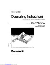Panasonic KX-T2445BA Operating Instructions Manual