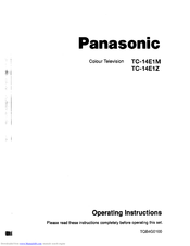 Panasonic TC-14E1Z Operating Instructions Manual