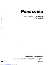 Panasonic TC-14E1M Operating Instructions Manual