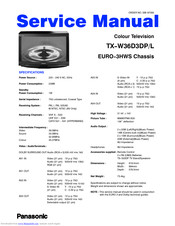 Panasonic TX-W36D3DP Service Manual
