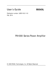 Rigol PA1011-B User Manual
