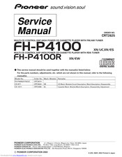 Pioneer FH-P4100 Service Manual