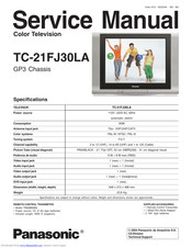 Panasonic TC-21FJ30LA Service Manual
