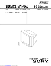 Sony KV-2199M70 Service Manual