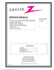 Zenith DVT654 Service Manual