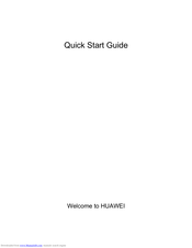 Huawei C8655 Quick Start Manual