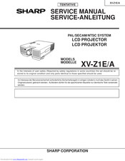 Sharp XV-Z1A Service Manual