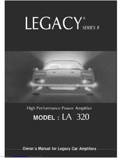 Legacy LA 320 Owner's Manual