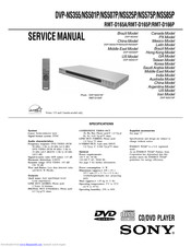 Sony DVP-NS355 Service Manual