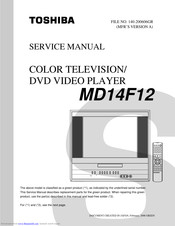 Toshiba MD14F12 Service Manual