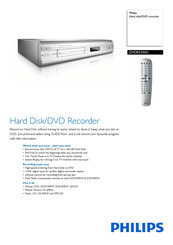 Philips DVDR5350H/19 Specifications