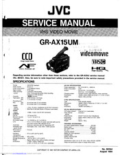 JVC Videomovie GR-AX15UM Service Manual