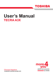 Toshiba Tecra A3X User Manual