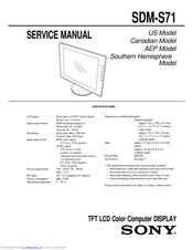 Sony SDM-S71 Service Manual