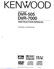 Kenwood DVR-7000 Instruction Manual
