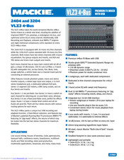 mackie 2404 VLZ3 4-Bus Overview