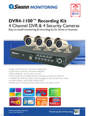 Swann DVR4-1100 Specification Sheet