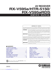 Yamaha RX-V595a Service Manual
