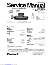 Panasonic RX-ED707 Service Manual