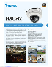 Vivotek FD8154V Brochure & Specs