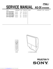 Sony KP-FS57M91 Service Manual