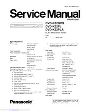 Panasonic DVD-K32GCS Service Manual