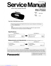 Panasonic RX-FS50 Service Manual