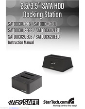 StarTech.com InfoSafe SATDOCKU2EEU Instruction Manual
